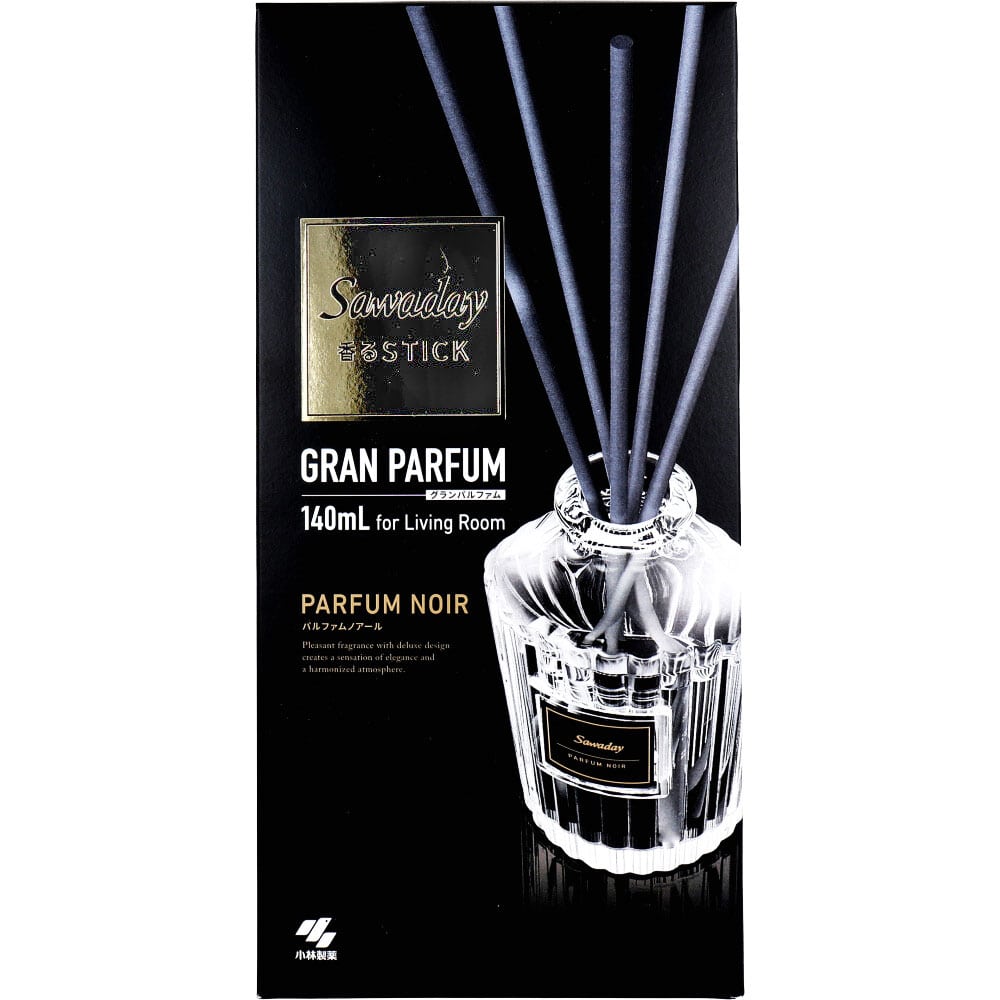 小林製薬 サワデー香るスティック グランパルファム パルファムノアール 140mL 1個(ご注文単位1個)【直送品】