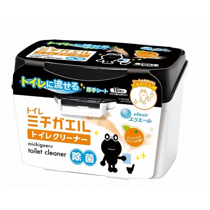 大王製紙 エリエール ミチガエルトイレクリーナー 本体 10枚入 1個(ご注文単位1個)【直送品】
