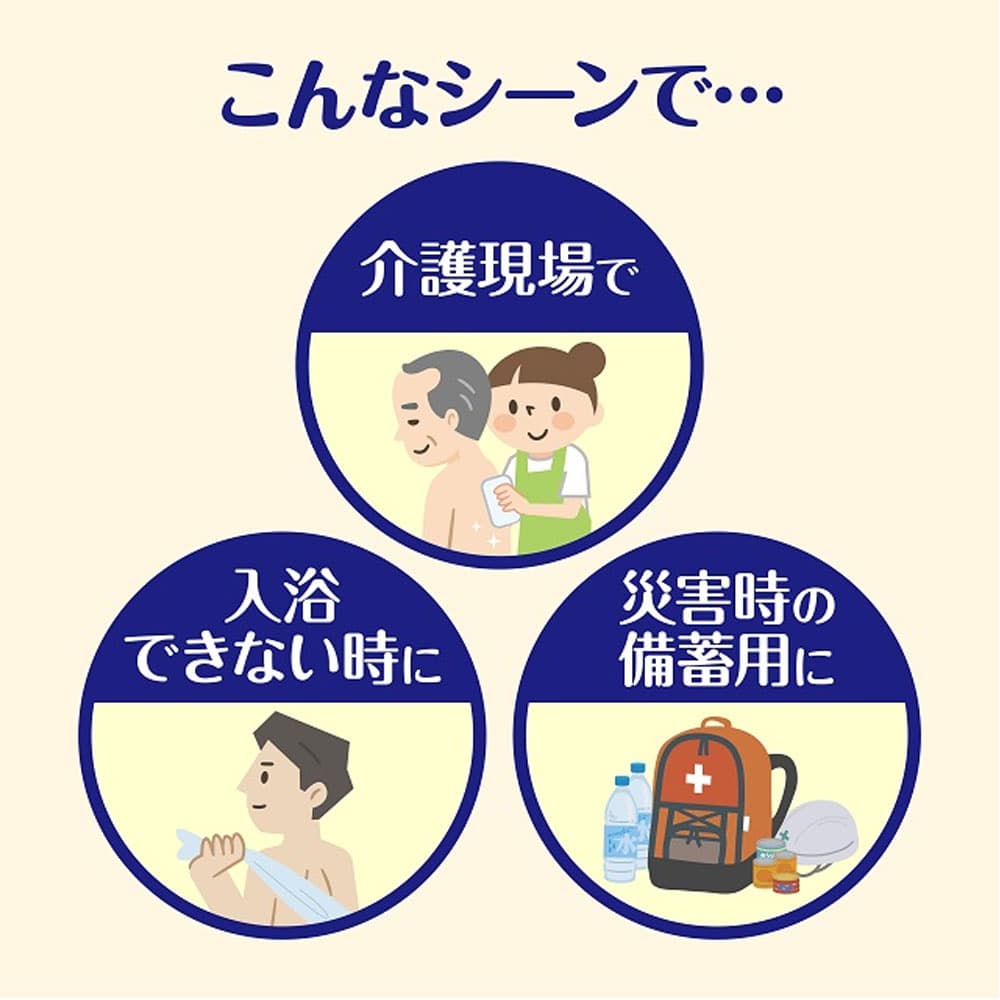 日本製紙クレシア　アクティ 温めても使える からだふきタオル 超大判 個包装 20本入　1パック（ご注文単位1パック）【直送品】