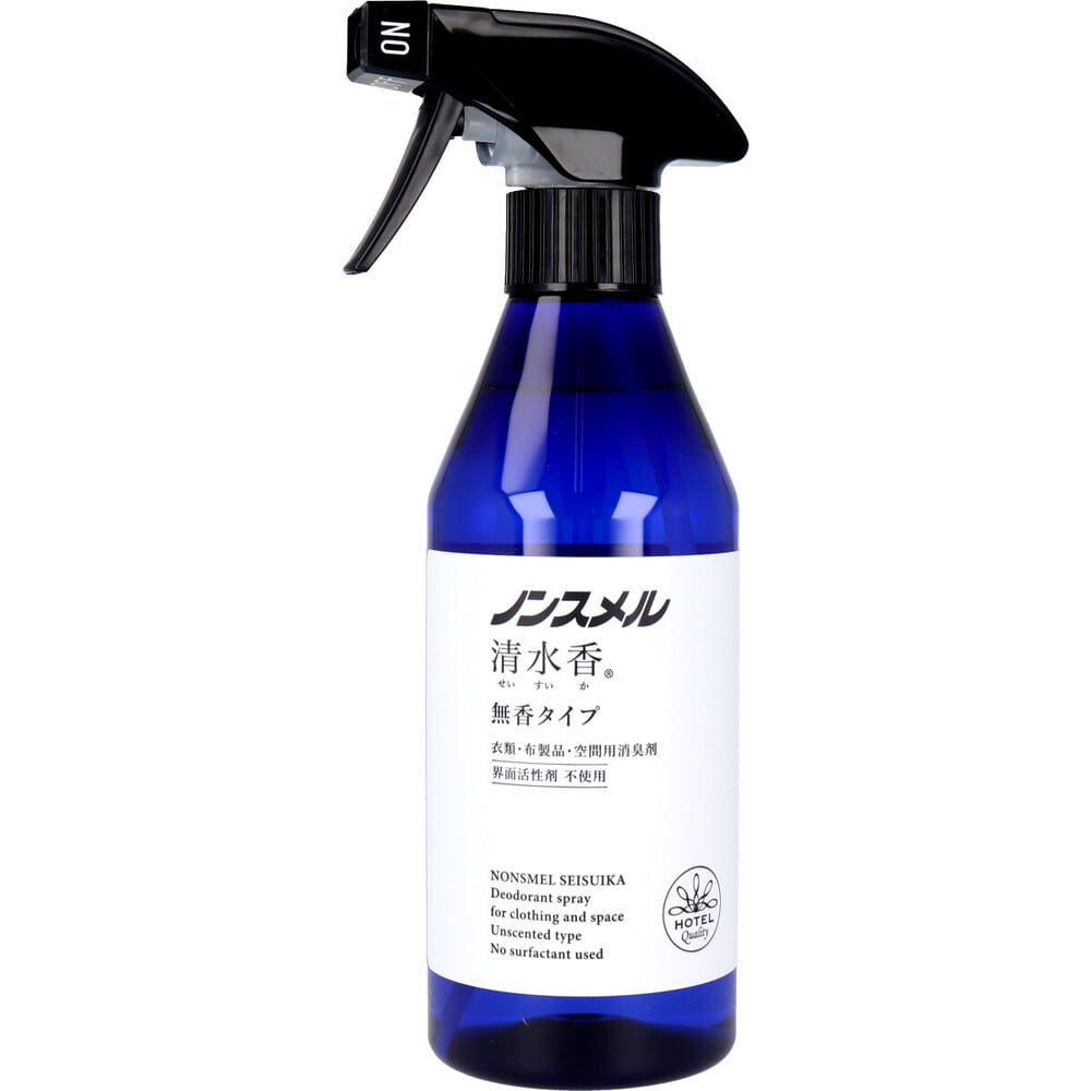 白元アース ノンスメル清水香 衣類・布製品・空間用消臭スプレー 無香タイプ 本体 400mL 1個(ご注文単位1個)【直送品】