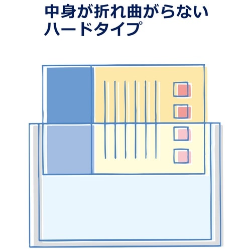 プラス PLUS カードケース ハードタイプ A6 PET PC-206C 34-466 1枚（ご注文単位1枚）【直送品】