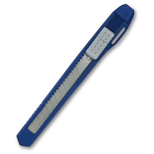 プラス PLUS 35323)カッターナイフ S CU 103 ネイビー 1箱(ご注文単位1箱)【直送品】