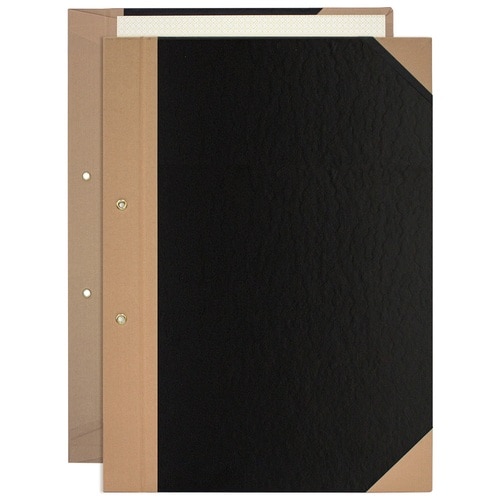 プラス PLUS とじ込表紙 A4縦 2穴 FL-012TU 77-179 黒 1組(ご注文単位1組)【直送品】