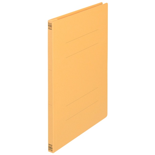 プラス PLUS フラットファイル ノンステッチ 021N A4-S イエロー 78-037 1冊(ご注文単位1冊)【直送品】