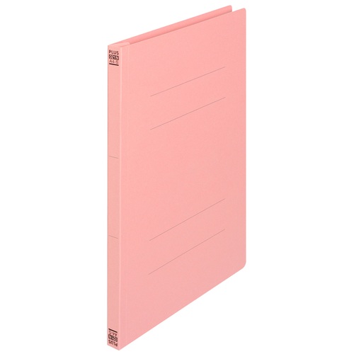 プラス PLUS フラットファイル ノンステッチ 021N A4-S ピンク 78-038 1冊(ご注文単位1冊)【直送品】