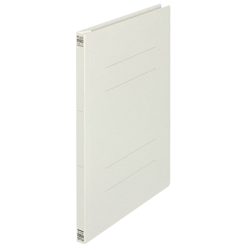 プラス PLUS フラットファイル ノンステッチ 021N A4-S グレー 78-039 1冊(ご注文単位1冊)【直送品】