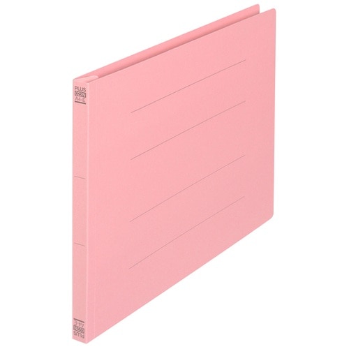 プラス PLUS フラットファイル ノンステッチ 022N A4E ピンク 78-278 1袋(ご注文単位1袋)【直送品】