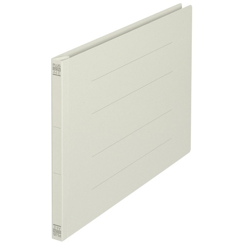 プラス PLUS フラットファイル ノンステッチ 022N A4E グレー 78-279 1袋(ご注文単位1袋)【直送品】