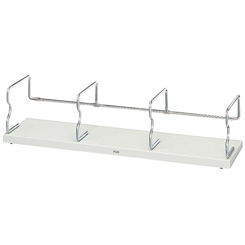 プラス PLUS ブックエンド ユニット本立 特大 間口85cm BS-001HX 87-514 ライトグレー 1台(ご注文単位1台)【直送品】