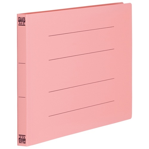 プラス PLUS PPフラットファイルA4E No.122P PK 1冊 ピンク 1袋(ご注文単位1袋)【直送品】