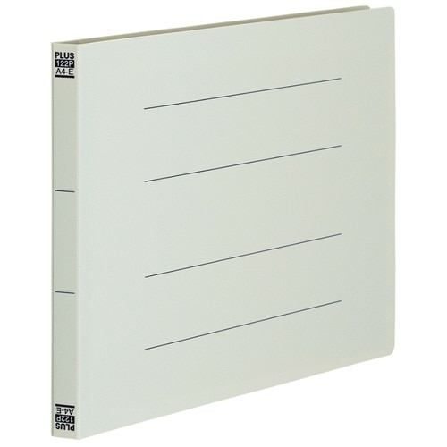 プラス PLUS PPフラットファイルA4E No.122P Y(98359)NO.122P Y グレー 1冊(ご注文単位1冊)【直送品】