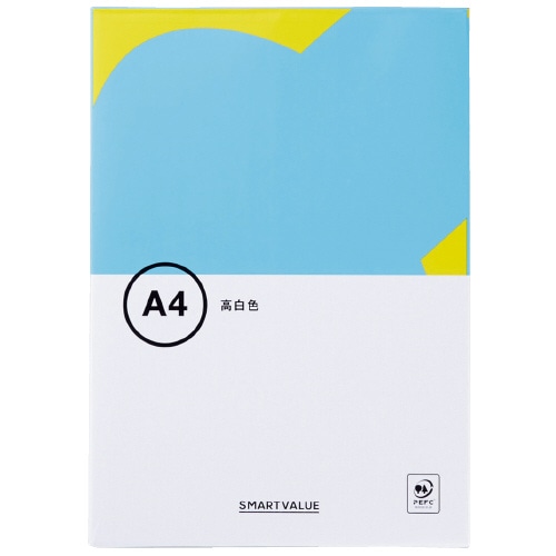 スマートバリュー コピーペーパー高白色A4 A032J 500枚/冊(ご注文単位1冊)【直送品】