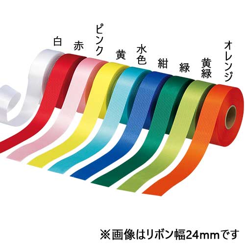 スマートバリュー カラーリボン 水色 12mm*25m 10個 B812J-SK10 1パック（ご注文単位1パック）【直送品】