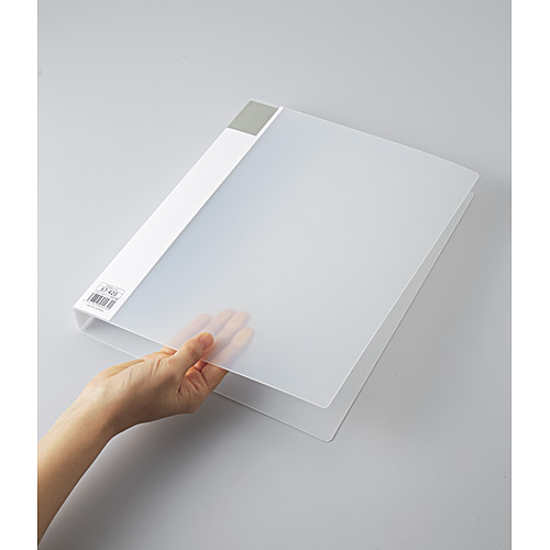 スマートバリュー 再生PPリングファイル A4S D009J-CL 透明 1冊（ご注文単位1冊）【直送品】
