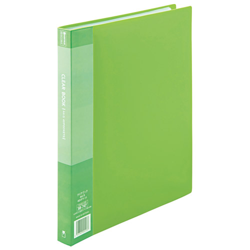 スマートバリュー クリアーブック 40P A4S 緑 D048J-GR 1冊（ご注文単位1冊）【直送品】