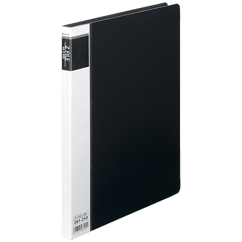 スマートバリュー 再生Z式ファイル A4S 黒 D182J-BK 1冊（ご注文単位1冊）【直送品】