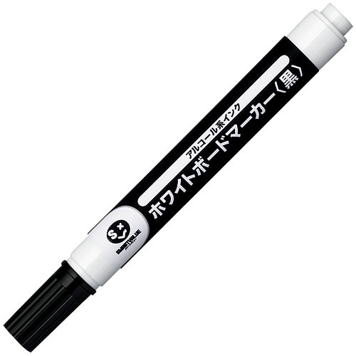 スマートバリュー ボードマーカーE 中字 黒 12本 H036J-BK 1箱(ご注文単位1箱)【直送品】