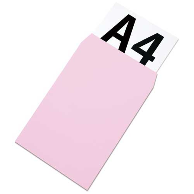 ムトウユニパック 角2アメリカン40カラー ピンク(90) 100P 1個(ご注文単位1個)【直送品】