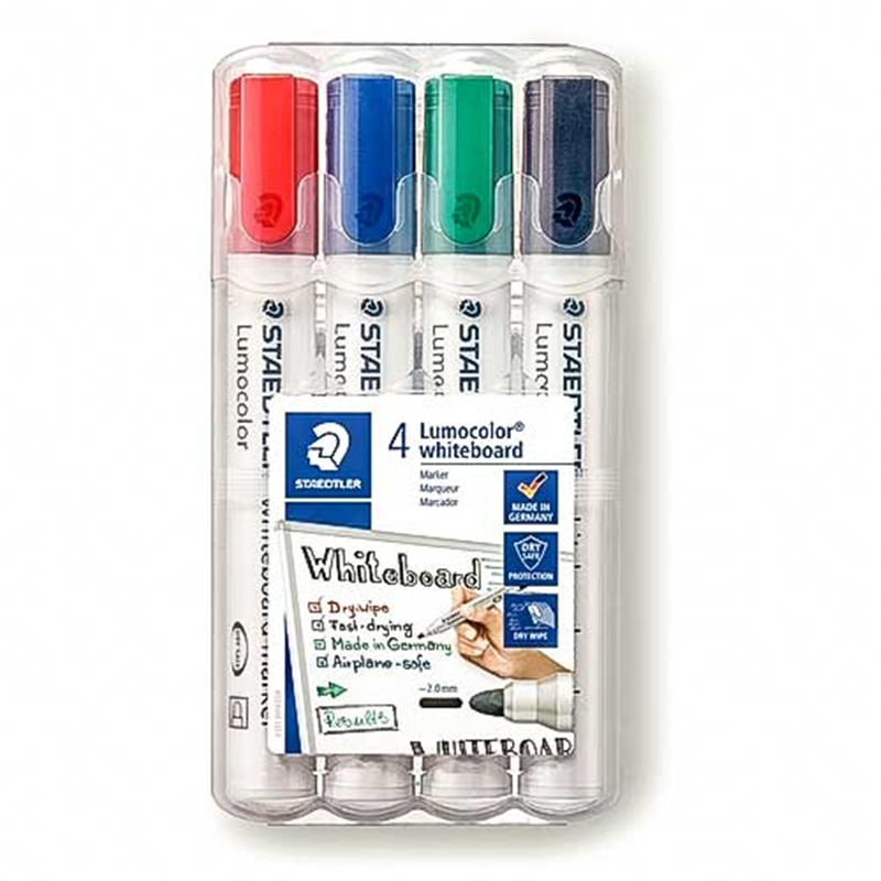 ステッドラー ルモカラーWBマーカー 4色セット 351 WP4 1個（ご注文単位1個）【直送品】