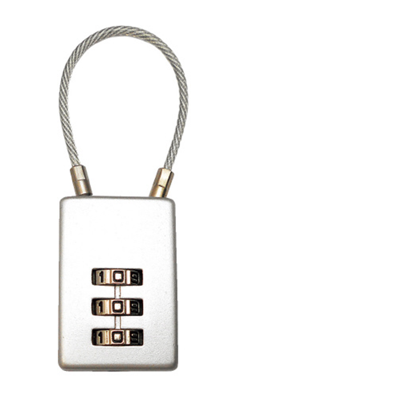 WAKI ケーブルロック 番号可変式 3段 IB-032 1個（ご注文単位1個）【直送品】