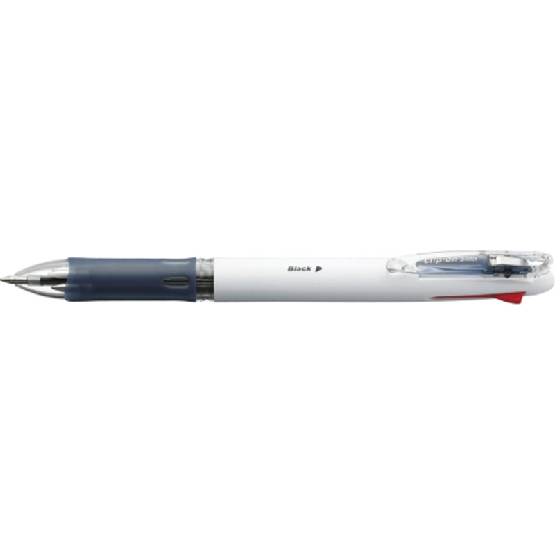 ゼブラ クリップオンスリム 4色 B4A5-W 白 1個（ご注文単位1個）【直送品】