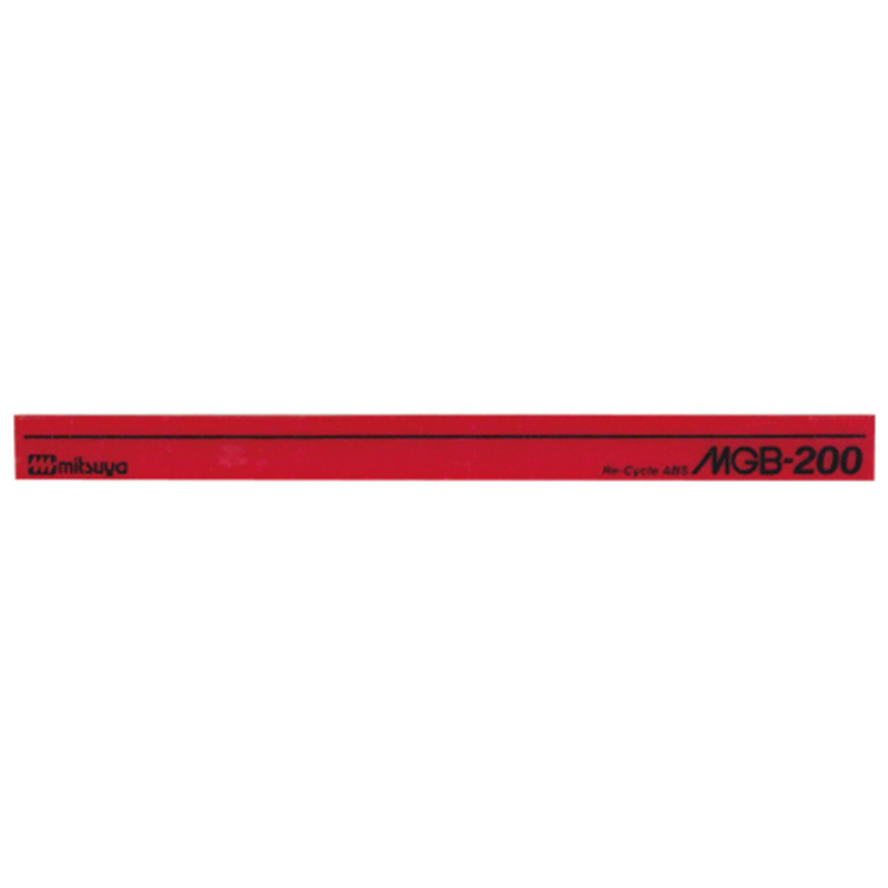 ミツヤ マグネットバー MGB-200 200mm レッド 1個(ご注文単位1個)【直送品】