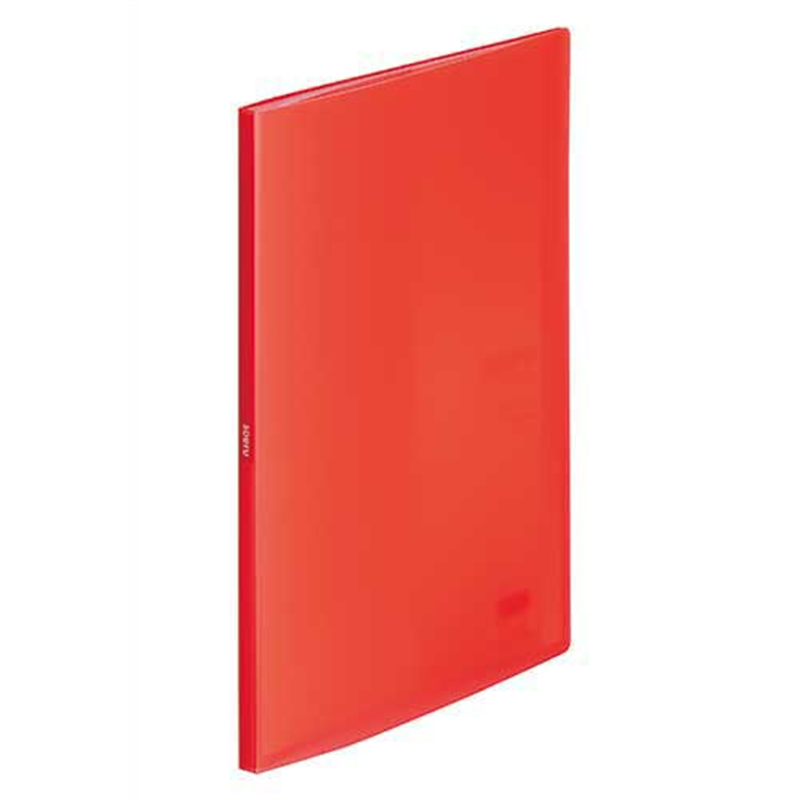 LIHITLAB クリヤーブック20P N-8101-3 赤 1個（ご注文単位1個）【直送品】