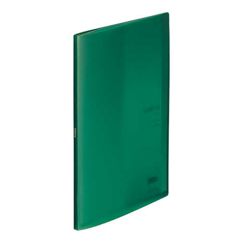 LIHITLAB クリヤーブック10P N-8100-7 緑 1個（ご注文単位1個）【直送品】
