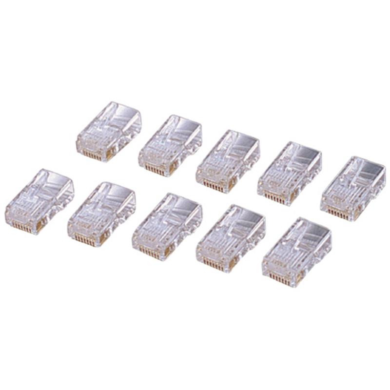 エレコム RJ45コネクタ LD-6RJ45T10 10個/箱（ご注文単位1箱）【直送品】