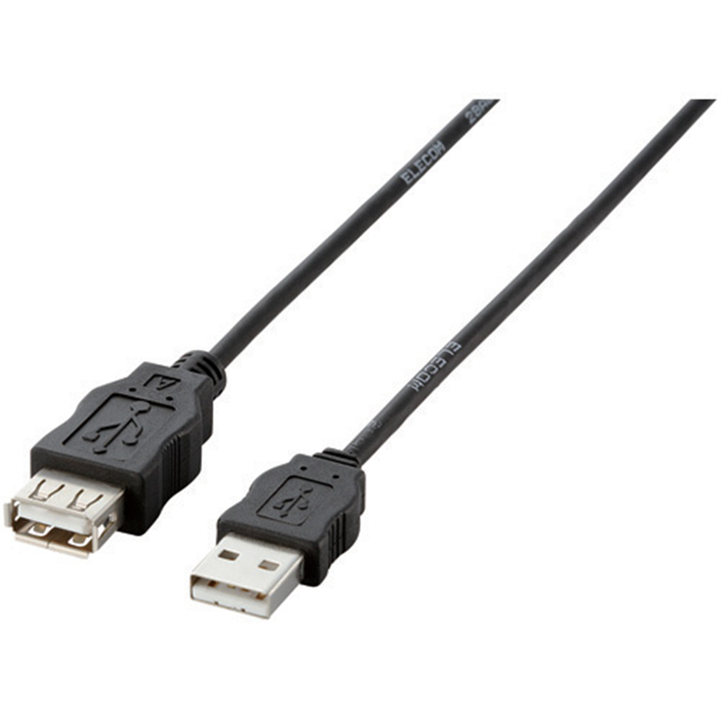 エレコム USB延長ケーブル 2m USB-ECOEA20 1個（ご注文単位1個）【直送品】