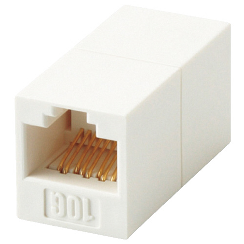 エレコム RJ45延長コネクタ LD-RJ45JJ6AY2 1個（ご注文単位1個）【直送品】