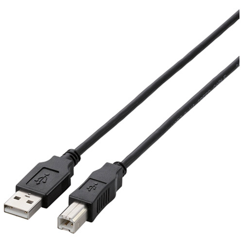 エレコム USB2.0ケーブル1m U2C-BN10BK ブラック 1個(ご注文単位1個)【直送品】