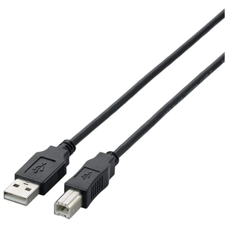 エレコム USB2.0ケーブル5m U2C-BN50BK ブラック 1個(ご注文単位1個)【直送品】