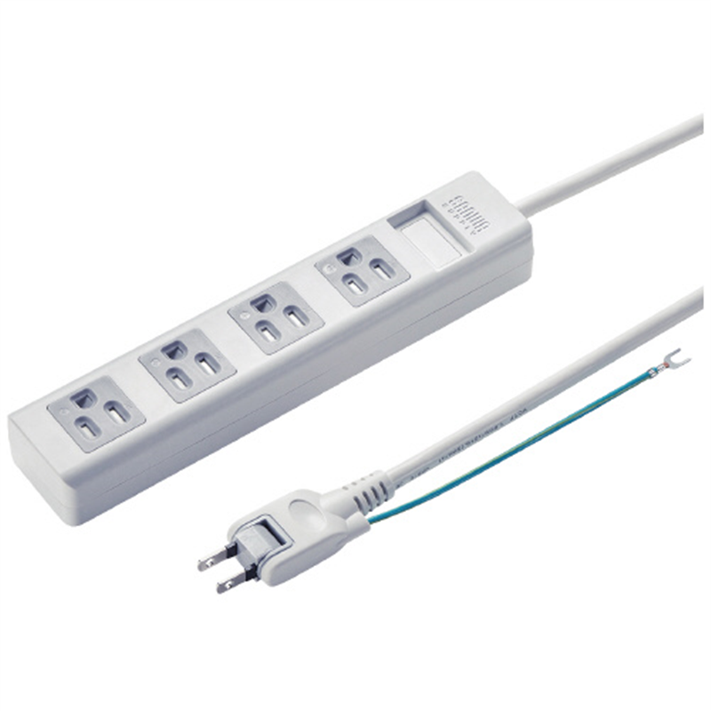 サンワサプライ シャッタータップ4個口2.5m TAP-SH3425MG 1個（ご注文単位1個）【直送品】