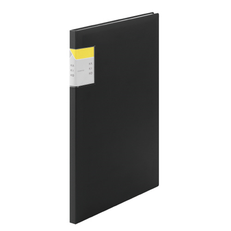 キングジム クリアファイルカキコA4S 20P 8632-BK 1個(ご注文単位1個)【直送品】