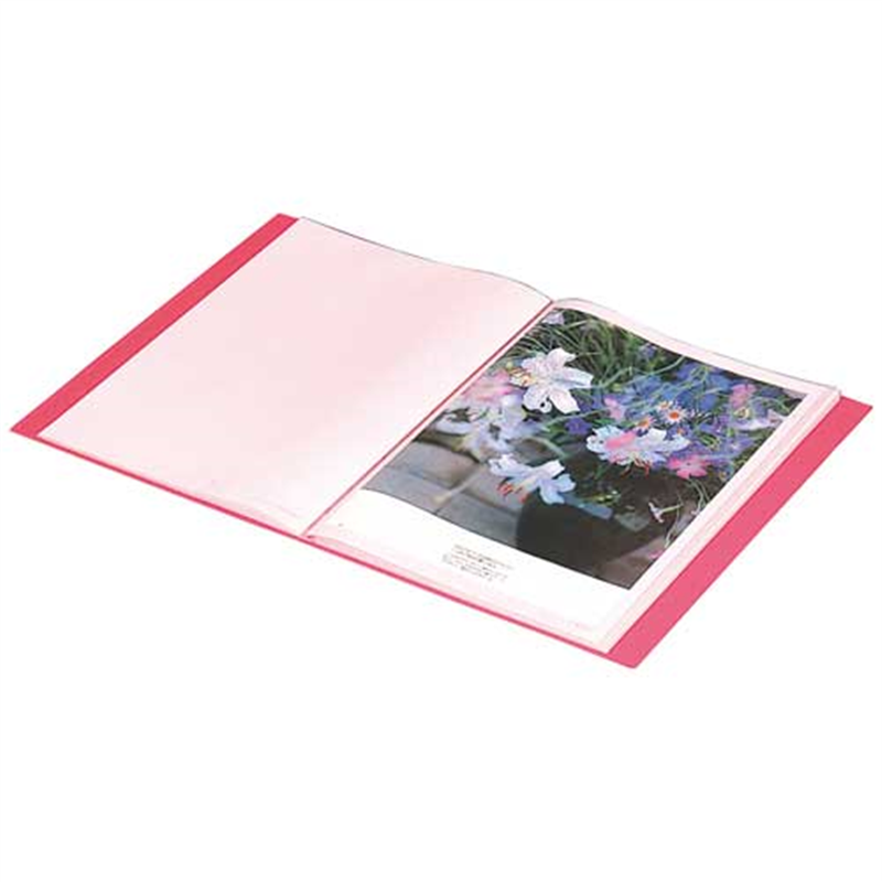 キングジム クリアーファイル 40P 132CW A4S 黄緑 1個(ご注文単位1個)【直送品】
