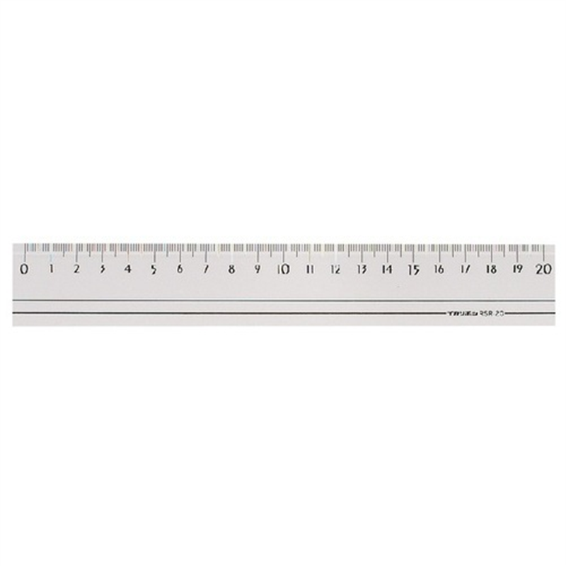西敬 スモーク定規 RSR-20B 20cm 1個（ご注文単位1個）【直送品】