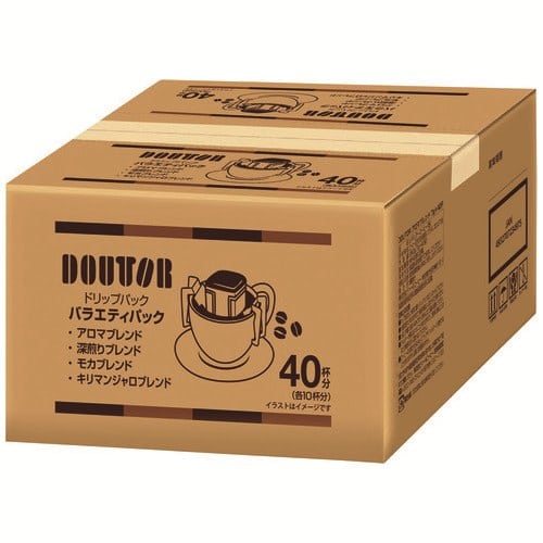 ドトールコーヒー ※ドトール ドリップパック バラエティパック 40袋/パック ※軽(ご注文単位1パック)【直送品】