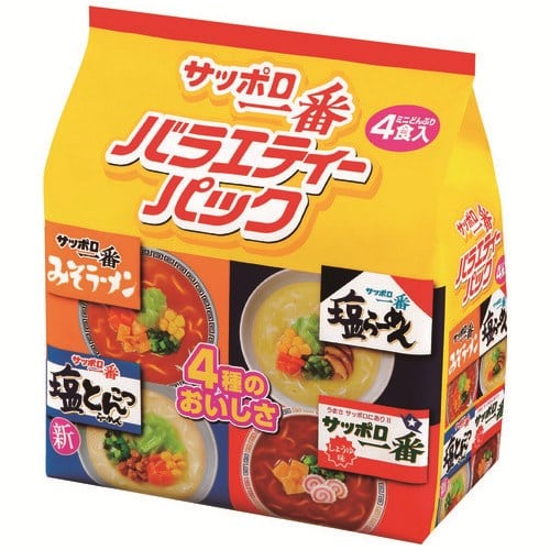 サンヨー食品 ※サッポロ一番 ミニバラエティー 4食×6袋/パック ※軽(ご注文単位1パック)【直送品】
