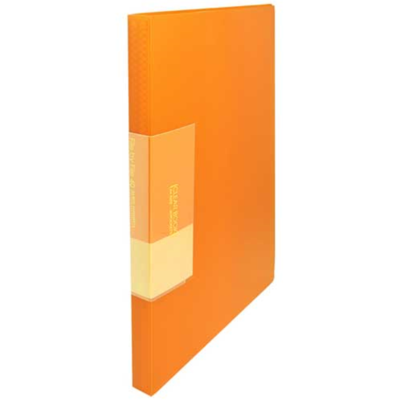 ビュートン スリムクリヤーブック40P FCB-A4-40OR 橙 1個(ご注文単位1個)【直送品】