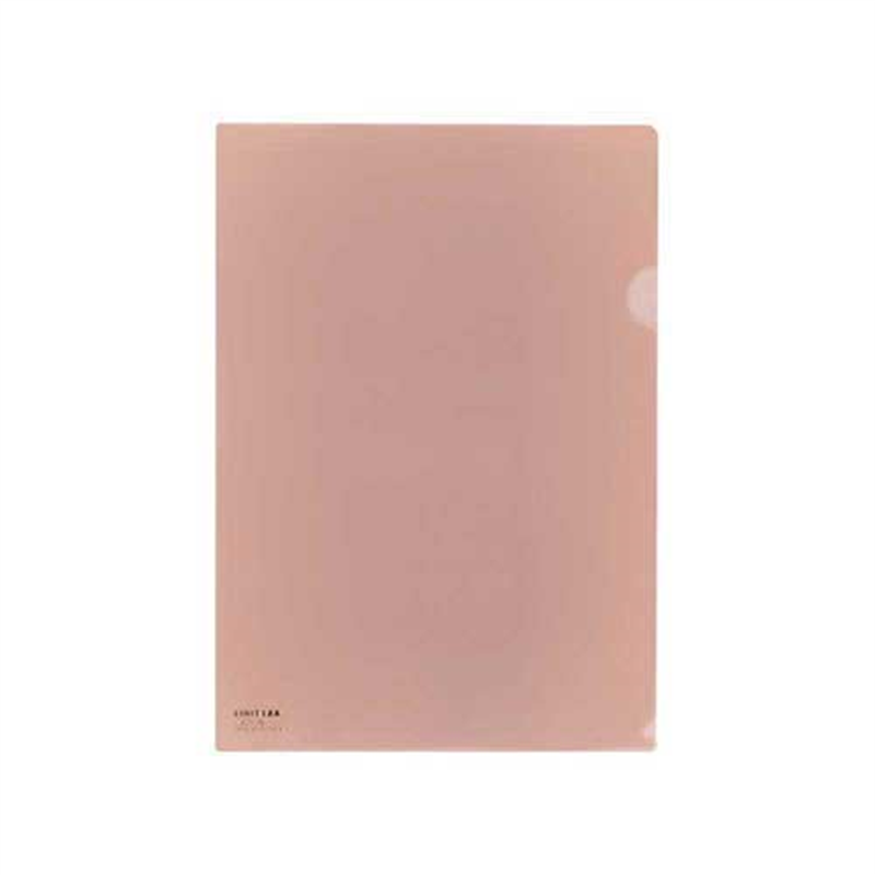 LIHITLAB クリヤーホルダー F-78-21 A4 Rピンク 5枚 1個(ご注文単位1個)【直送品】