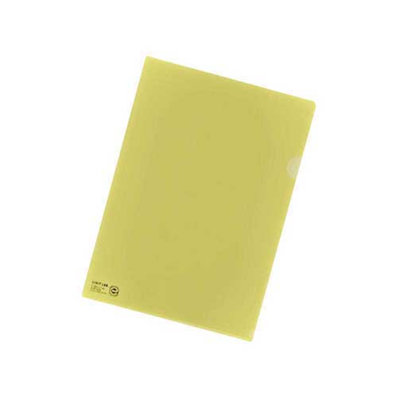 LIHITLAB クリヤーホルダー F-78EC17 A4 C黄 5枚 1個(ご注文単位1個)【直送品】