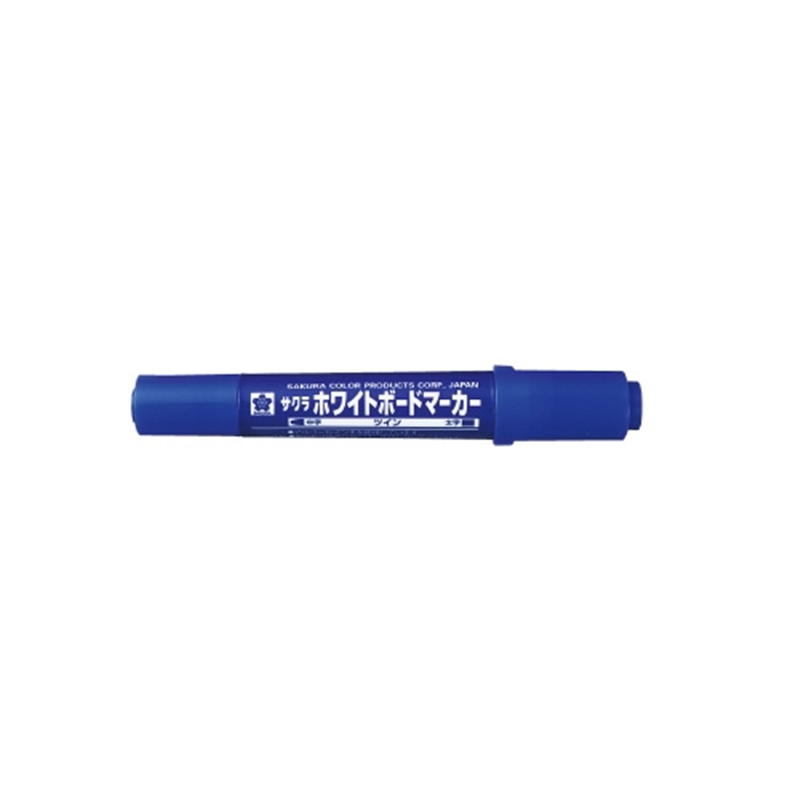 サクラクレパス ホワイトボードマーカーツイン WBK-T青10本 1個（ご注文単位1個）【直送品】