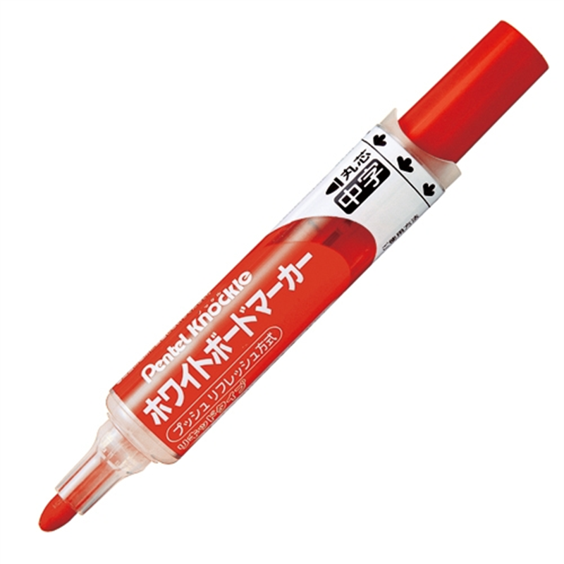 ぺんてる ボードマーカーノックル EMWLM-B中字赤10本 1個（ご注文単位1個）【直送品】