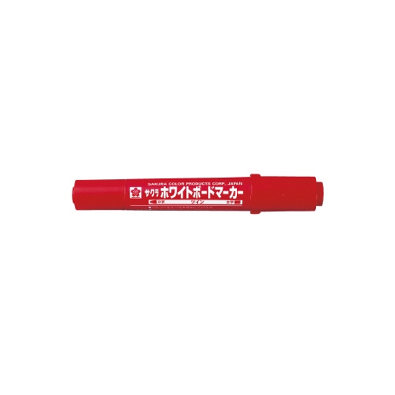 サクラクレパス ホワイトボードマーカーツイン WBK-T赤10本 1個（ご注文単位1個）【直送品】