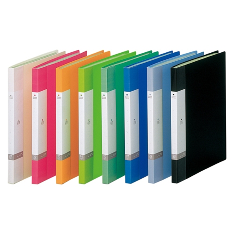 LIHITLAB クリヤーブック20P G3201-7 緑 10冊 1個(ご注文単位1個)【直送品】