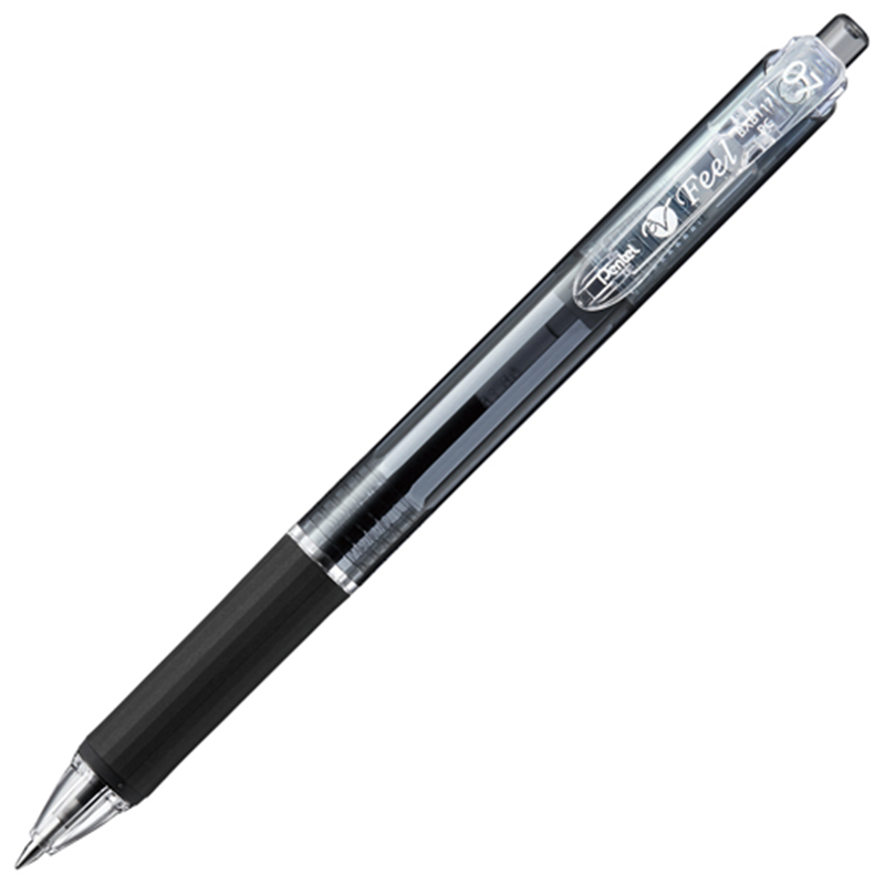 ぺんてる フィール0.7 Cブラック軸 黒 BXB117-A 10本 1個（ご注文単位1個）【直送品】