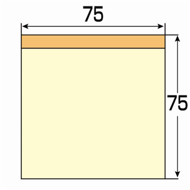 スマートバリュー ふせん 75×75mm 混色 P314J-M-10 1個(ご注文単位1個)【直送品】