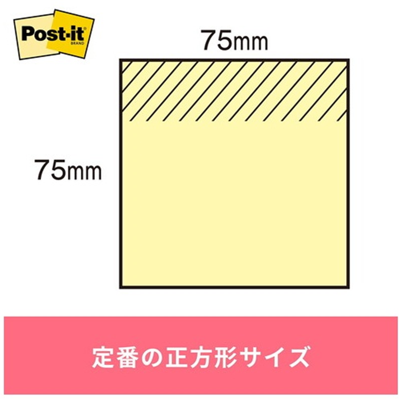 スリーエム ジャパン Post-it SPセット75×75mm 6541-K-SP17 4色 1個（ご注文単位1個）【直送品】