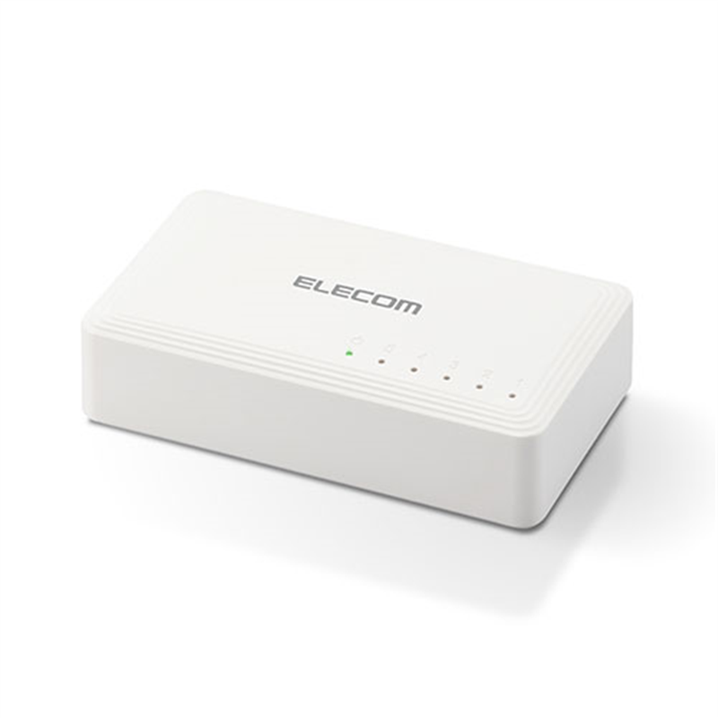エレコム スイッチングハブ 5ポート EHC-G05PA2-W  1個（ご注文単位1個）【直送品】